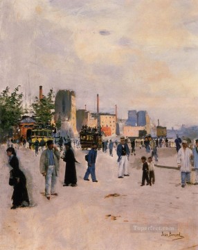 Jean Béraud Painting - Un paseo matutino Jean Beraud